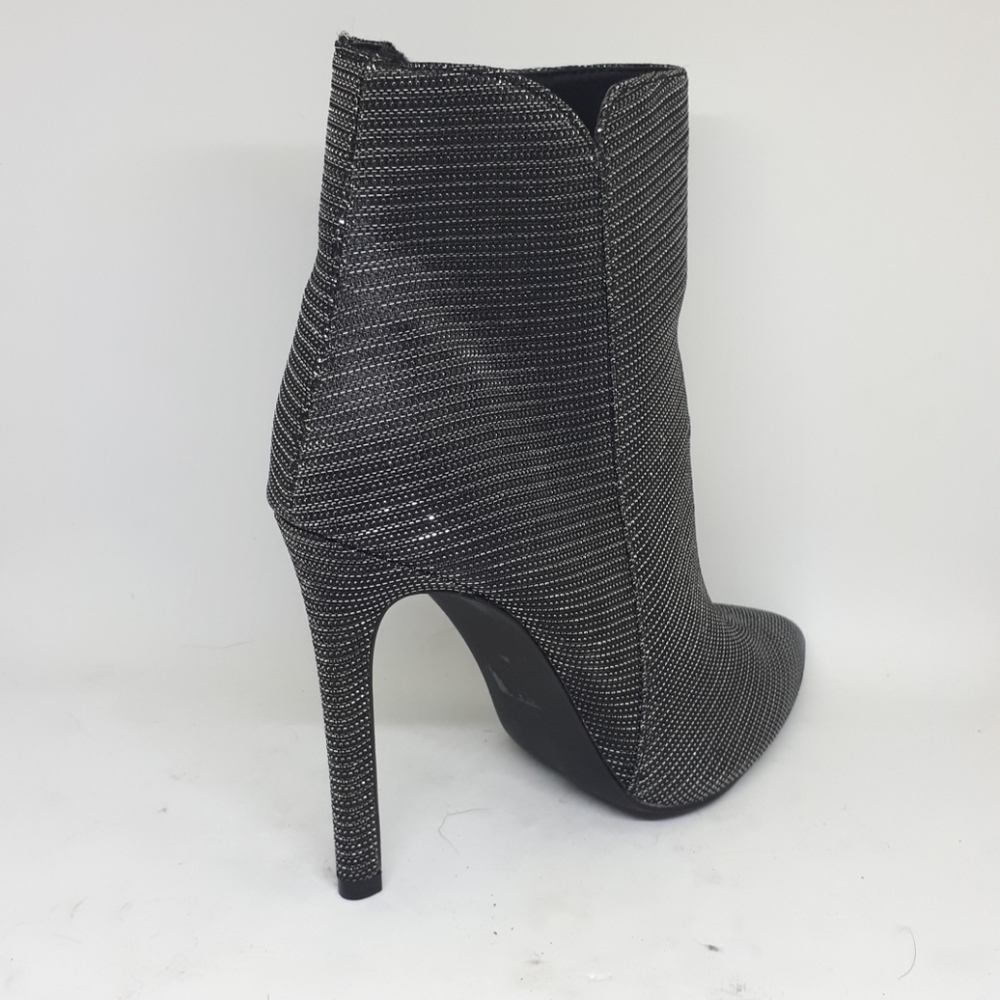 Silver metallic ankle booties - Picture 6 of 7